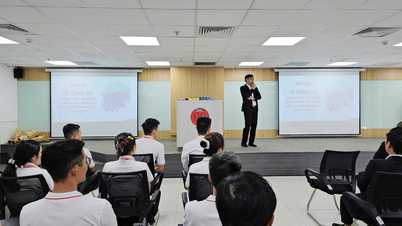 Lễ công bố Hội đồng Quản trị và Ban Tổng Giám đốc APGCONS nhiệm kỳ 2025 - 2030