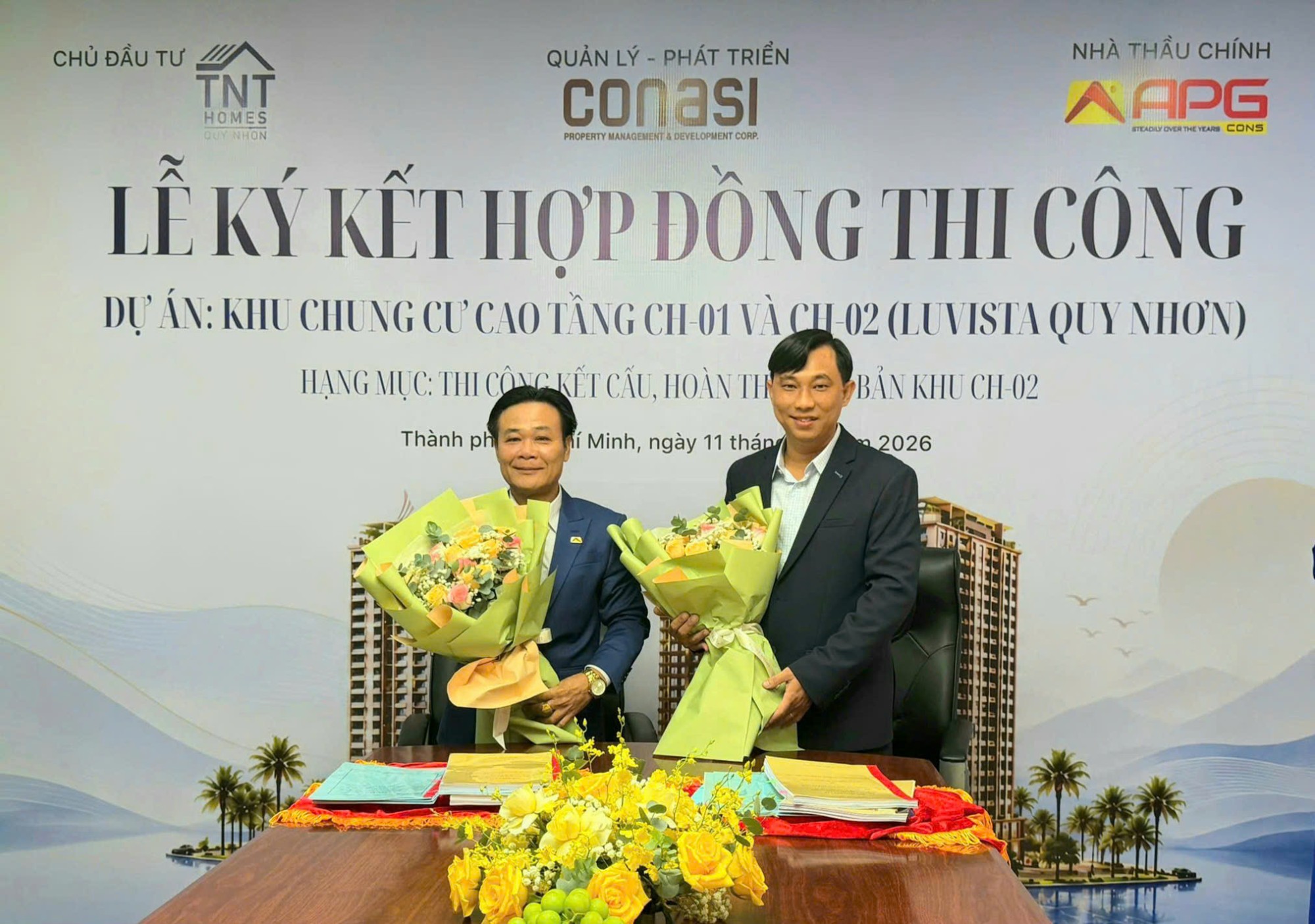 LỄ KÝ KẾT HỢP ĐỒNG THI CÔNG DỰ ÁN LUVISTA QUY NHƠN – DẤU MỐC QUAN TRỌNG TRƯỚC THỀM KHỞI CÔNG