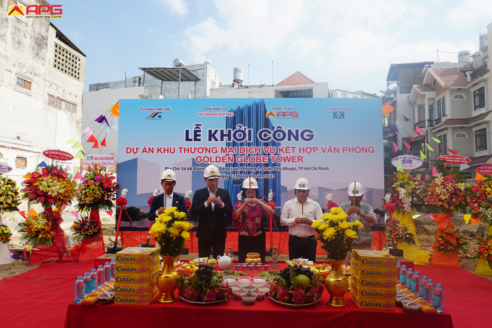 Lễ khởi công dự án "Dịch vụ thương mại - Officetel Golden Globe Tower"