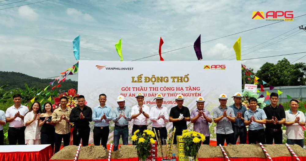 Lễ Động thổ Dự án Vlasta Thủy Nguyên: Hợp tác chiến lược giữa An Phú Gia Construction và Văn Phú Invest