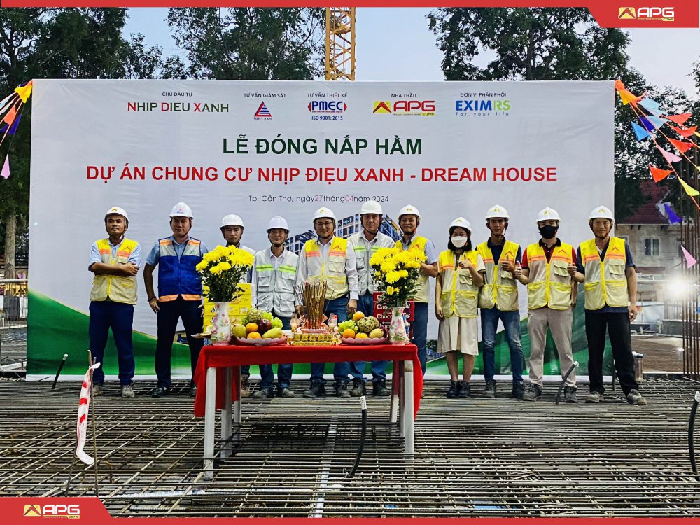 LỄ ĐÓNG NẮP HẦM DỰ ÁN NHỊP ĐIỆU XANH - DREAM HOUSE